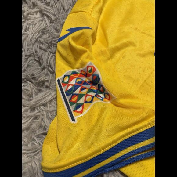 UKRAINE NATIONS LEAGUE 2024 VS ALBANIA MATCH WORN & SIGNED JERSEY SHAPARENKO #10 - Picture 7 of 9